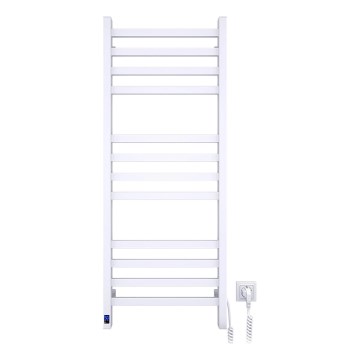 Radiateur sèche-serviettes pour salle de bains avec thermostat AVANGARD 227 W, 120 x 48 cm, blanc, côté droit