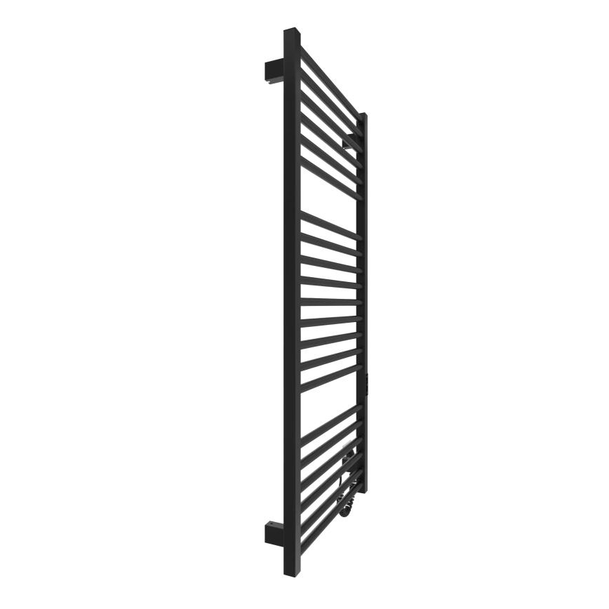 Radiateur sèche-serviettes pour salle de bains HF DERBY 255W/230V 117x53 cm noir