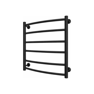 Radiateur sèche-serviettes pour salle de bains INOX CLASSIC 122W/230V 57x53 cm inox/noir