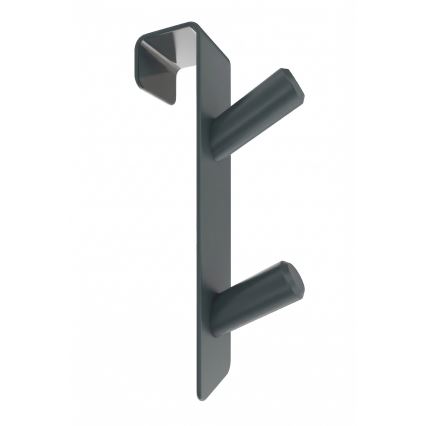 Radiatorhaak INOX, roestvrij staal/antraciet