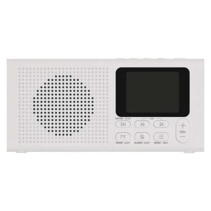 Radio DAB DAB+ FM 3W/5V/4xAA blanc