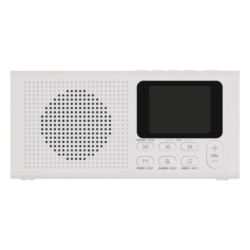 Radio DAB DAB+ FM 3W/5V/4xAA blanc