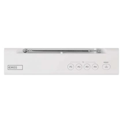 Radio DAB DAB+ FM 3W/5V/4xAA blanc