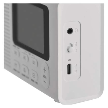 Radio DAB DAB+ FM 3W/5V/4xAA blanc