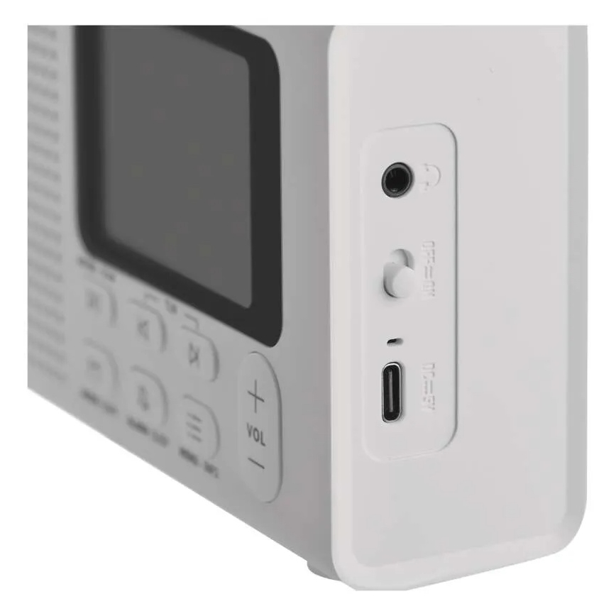 Radio DAB DAB+ FM 3W/5V/4xAA blanc