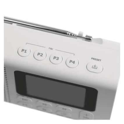 Radio DAB DAB+ FM 3W/5V/4xAA blanc