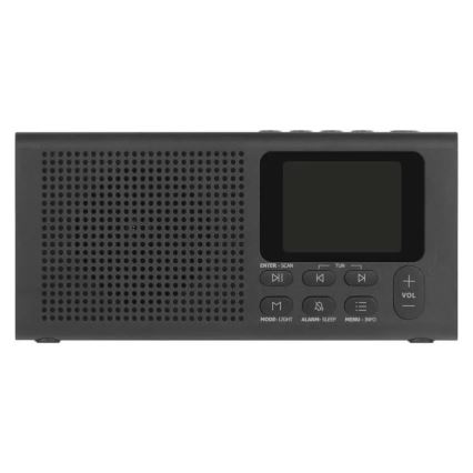 Radio DAB DAB+ FM 3W/5V/4xAA noir