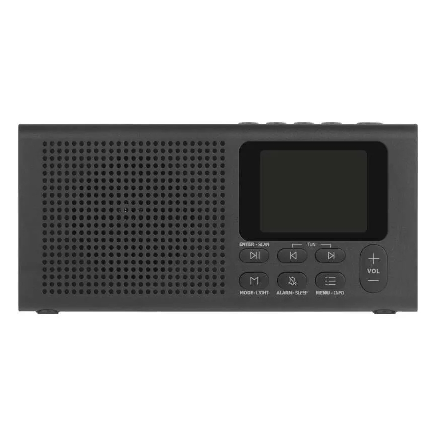 Radio DAB DAB+ FM 3W/5V/4xAA noir