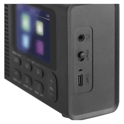 Radio DAB DAB+ FM 3W/5V/4xAA noir