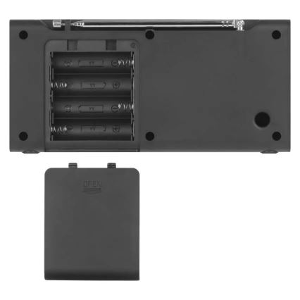Radio DAB DAB+ FM 3W/5V/4xAA noir