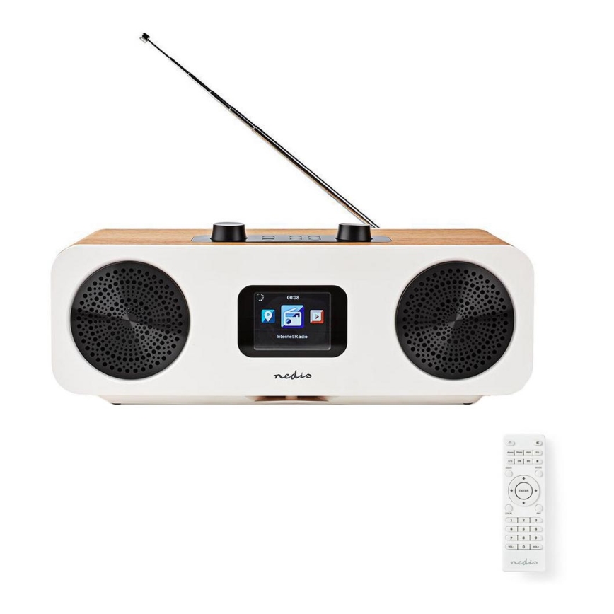 Radio internet multifonction 34W/230V DAB+ FM Wi-Fi Bluetooth USB + télécommande