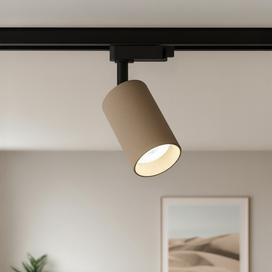 Railspot voor 1-fase railsysteem PIPE 1xGU10/10W/230V beige