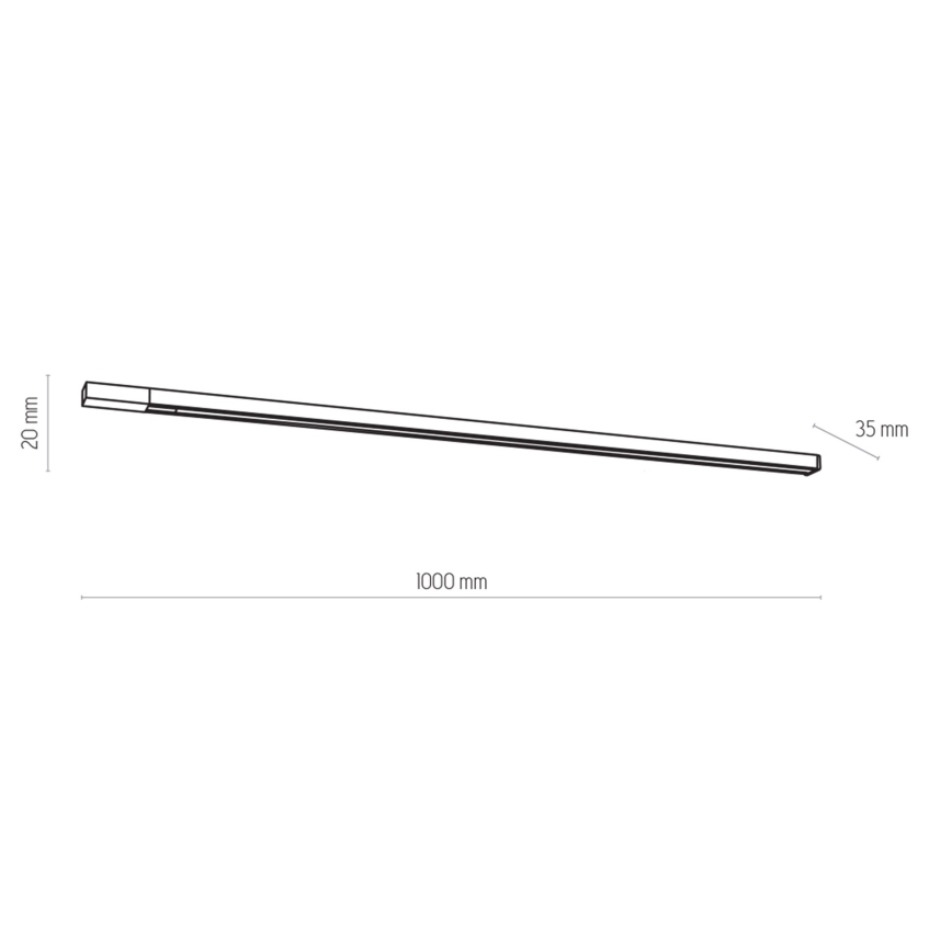 Railsysteem 1-fase TRACER 1 m wit