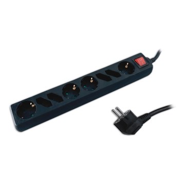 Rallonge avec interrupteur SCHUKO 8Z 1,5 m