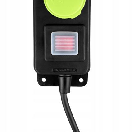 Rallonge électrique 20 m avec interrupteur — 3 prises — IP44