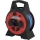 Rallonge enrouleur 3 prises 20m rouge/noir IP44