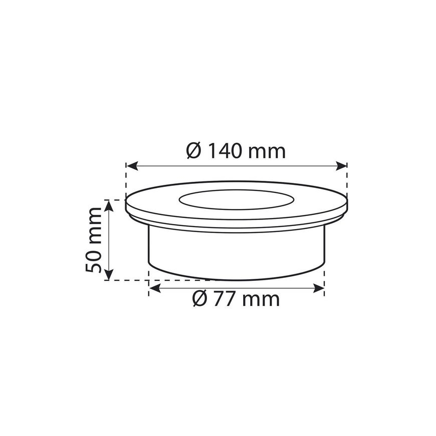 LED Spot solaire encastrable avec détecteur LED/0,12W/2xAAA IP67 acier inoxydable cercle