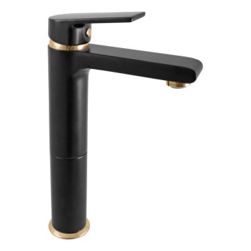 RAV Slezák CO130.0CMATZ - Mitigeur pour lavabo COLORADO 26 cm noir/doré