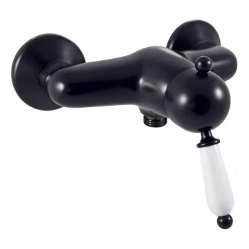 RAV Slezák L581.5CMAT - Douchekraan LABE RETRO 12,3 cm mat zwart