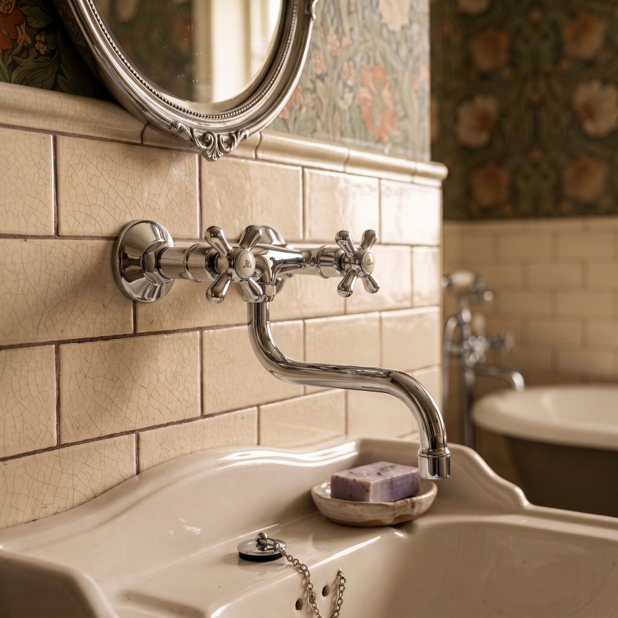 RAV Slezák MK101.5/21 - mitigeur évier/lavabo MORAVA RETRO, finition chrome brillant