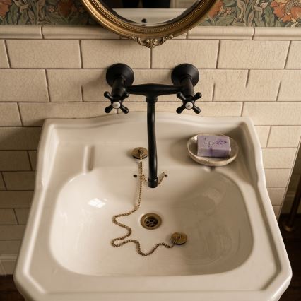 RAV Slezák MK101.5/21CMAT - Mitigeur évier/lavabo MORAVA RETRO noir mat