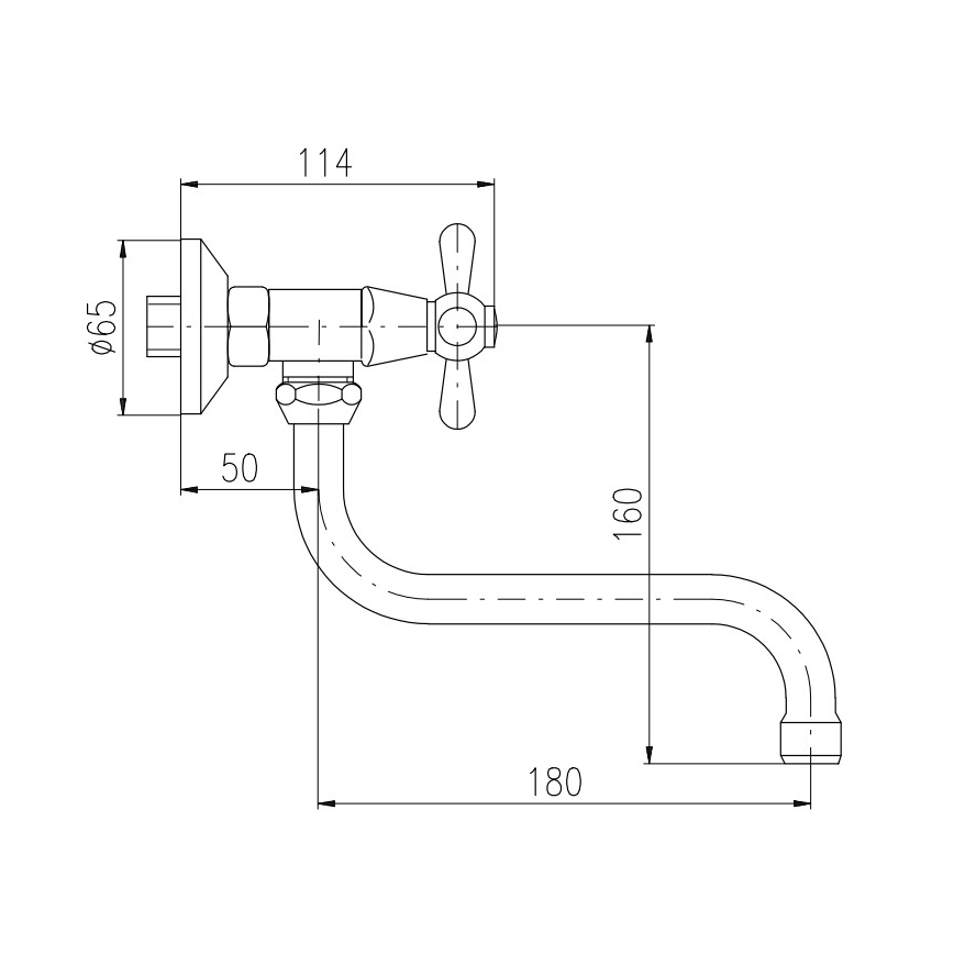 RAV Slezák MK101.5/21CMATSM - Keuken/wastafel mengkraan MORAVA RETRO zwart/messing