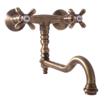 RAV Slezák MK101.5/29SM - Mitigeur évier/lavabo MORAVA RETRO 16,3 cm laiton vieilli