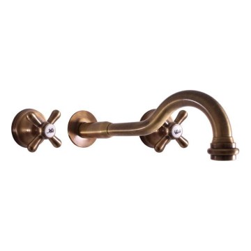 RAV Slezák MK131SM - Wastafelkraan voor inbouw MORAVA RETRO, antiek messing