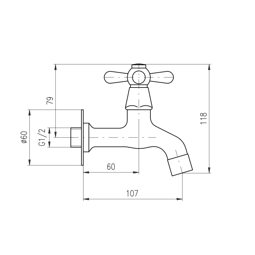 RAV Slezák MK193CMAT - Mitigeur pour lavabo MORAVA RETRO 11,8 cm noir mat