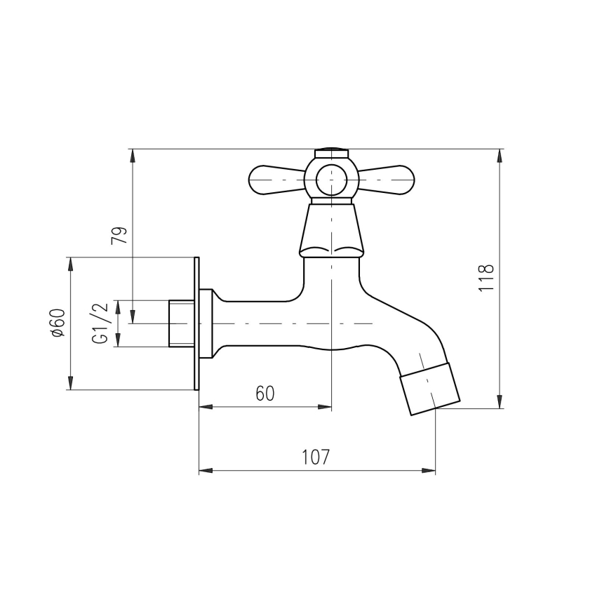 RAV Slezák MK193SM - Mitigeur pour lavabo MORAVA RETRO 11,8 cm, laiton vieilli