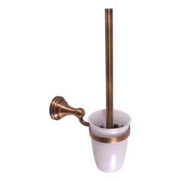 RAV Slezák MKA0500SM - Wandgemonteerde WC-borstel MORAVA RETRO, antiek messing