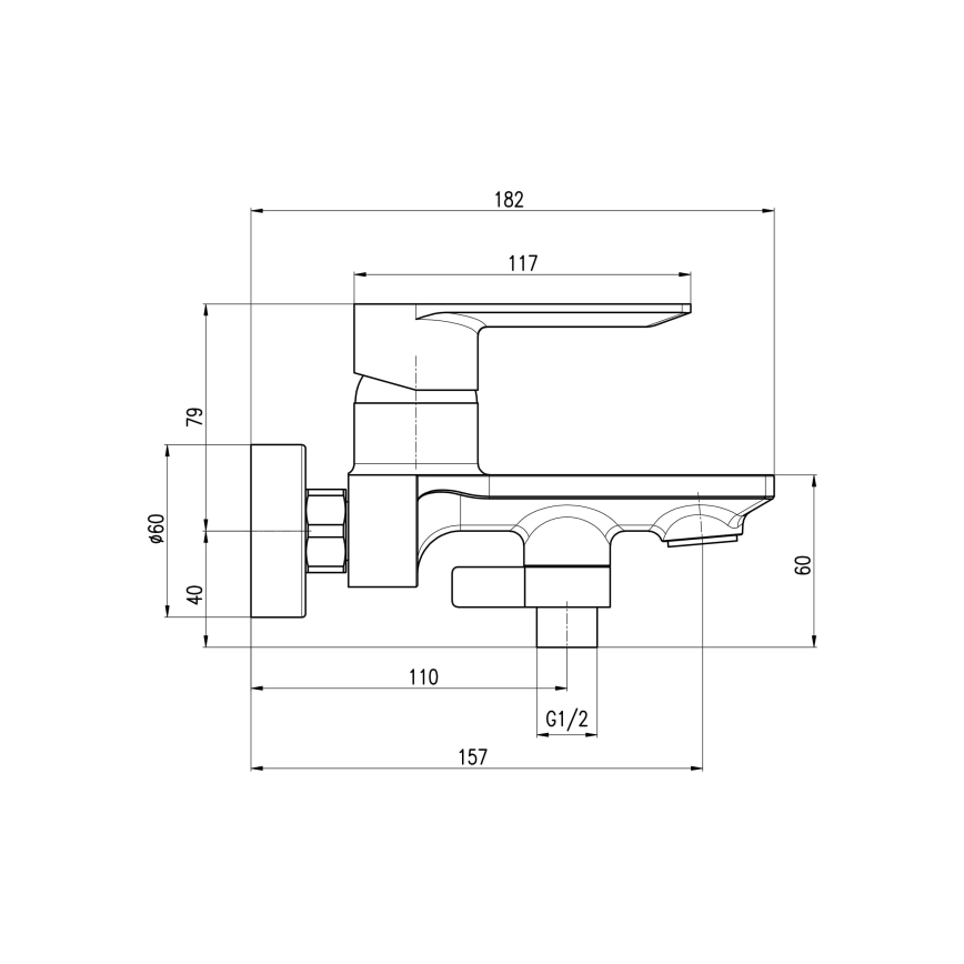 RAV Slezák NL154.5 - Badmengkraan NIL in glanzend chroom