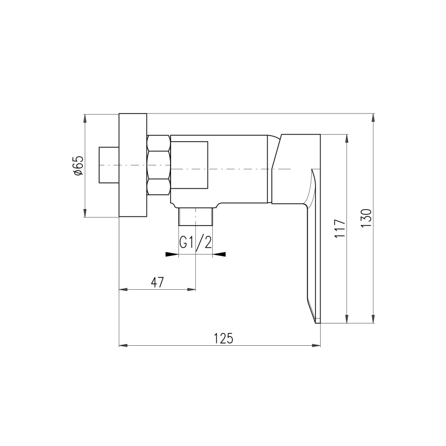 RAV Slezák NL181.5MGK - Mitigeur de douche NIL gris brossé