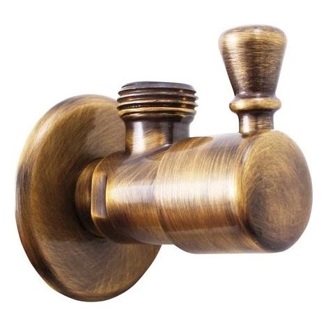 RAV Slezák RV0112SM - RETRO hoekstopkraan antiek messing