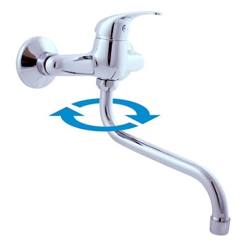 RAV Slezák SA001.5/21 - Mitigeur évier/lavabo SAZAVA chrome brillant