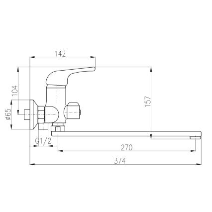 RAV Slezák SA053.5 - Badmengkraan SAZAVA glanzend chroom