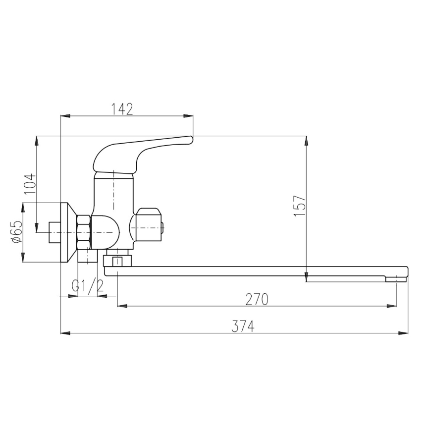 RAV Slezák SA053.5 - Badmengkraan SAZAVA glanzend chroom