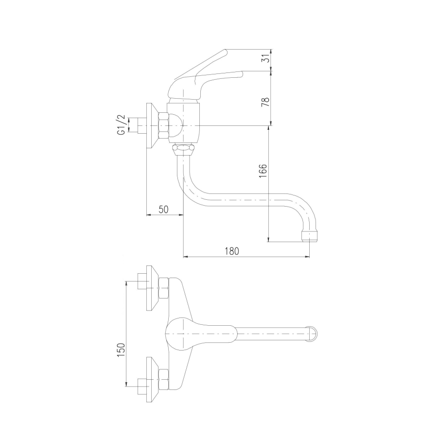RAV Slezák SAJ001.5/21 - Wastafelmengkraan JUNIOR rood/blauw/geel