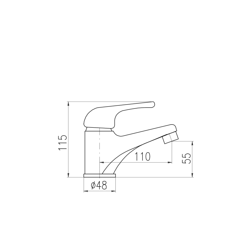 RAV Slezák SAJ091.0 - Wastafelkraan JUNIOR 11 cm rood/geel