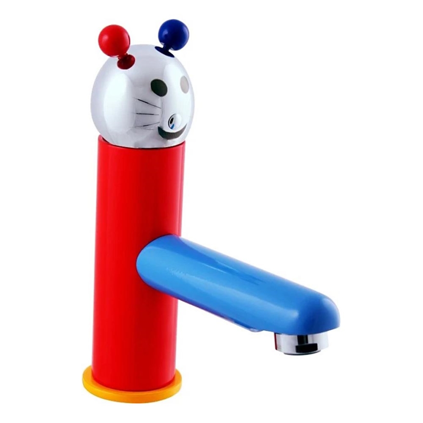 RAV Slezák SE326.0 - Mitigeur pour lavabo JUNIOR 18,2 cm rouge/bleu