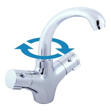 RAV Slezák TRM26.0 - Thermostatische wastafelmengkraan TERMO 23,5 cm glanzend chroom