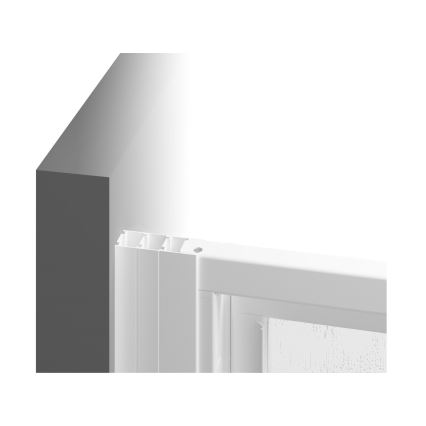 Ravak 00VG01R211 - Porte de douche à 3 panneaux SUPERNOVA 120x198 cm blanche