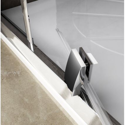 Ravak 37677U00Z1 - Cabine de douche en quart de cercle à 3 panneaux PIVOT 90x90 cm satinée