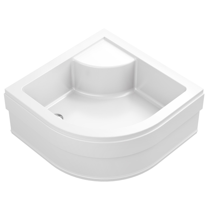 Ravak A217001020 - Kwartcirkelvormige douchebak SABINA 90 x 90 cm wit