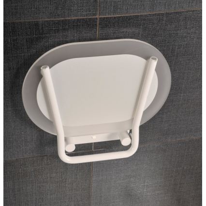 Ravak B8F0000028 - Siège de douche rabattable OVO blanc