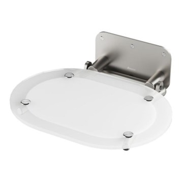 Ravak B8F0000029 - Siège de douche rabattable OVO en inox