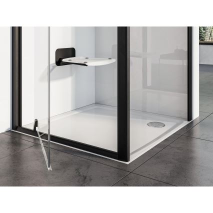 Ravak B8F0000060 - Siège de douche rabattable OVO noir