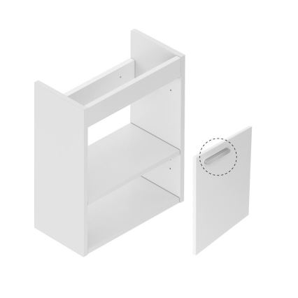 Ravak X000000538 - Meuble sous-vasque CHROME 40x50 cm blanc