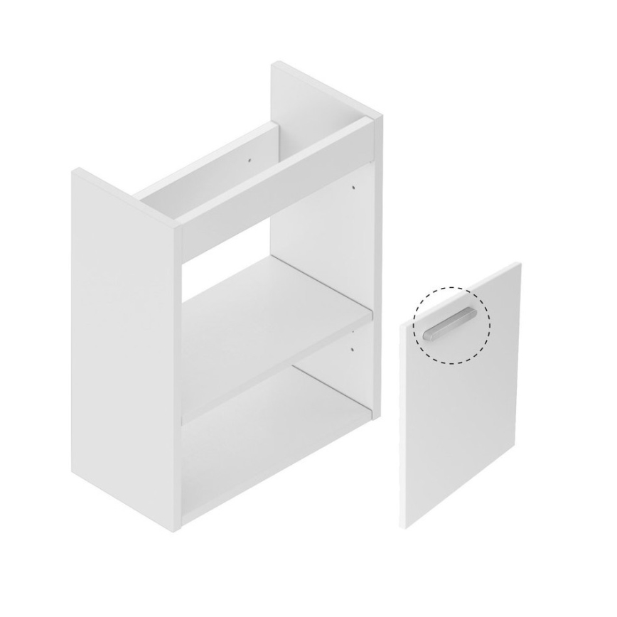 Ravak X000000538 - Meuble sous-vasque CHROME 40x50 cm blanc