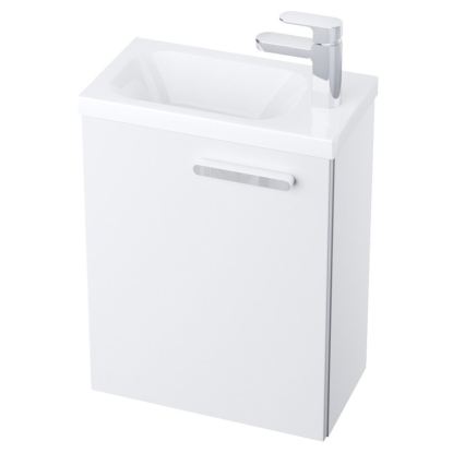 Ravak X000000540 - Deur voor wastafelonderkast links chroom  37,5x53 cm wit